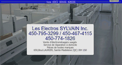 Desktop Screenshot of leselectrossylvain.com